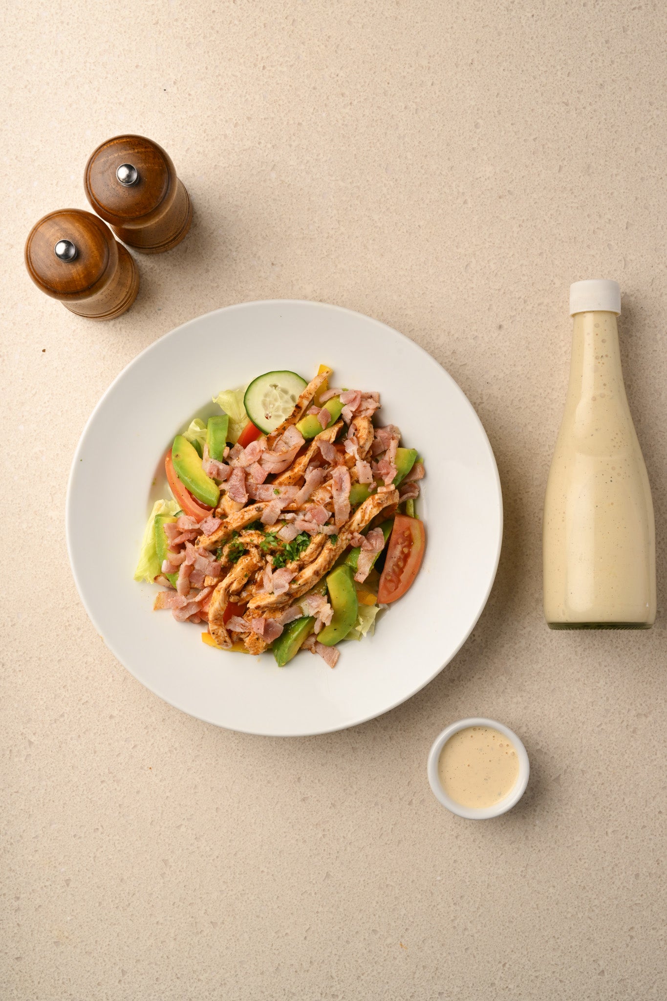 CHICKEN, BACON AND AVOCADO SALAD