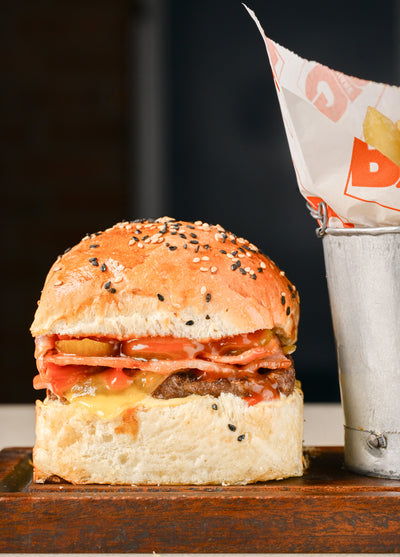 Bacon & Cheese Square Burger