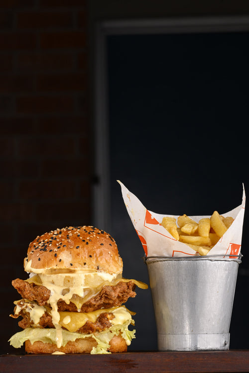 CHICKEN, CHEESE AND PINE SQUARE