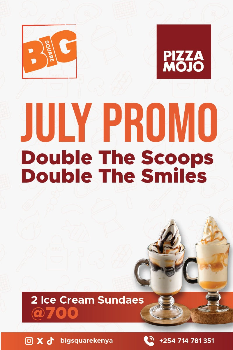July Promo – Double The Scoops Ice Cream Sundaes