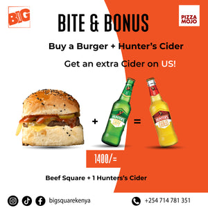 BITE & BONUS - BEEF SQUARE + HUNTER'S CIDER