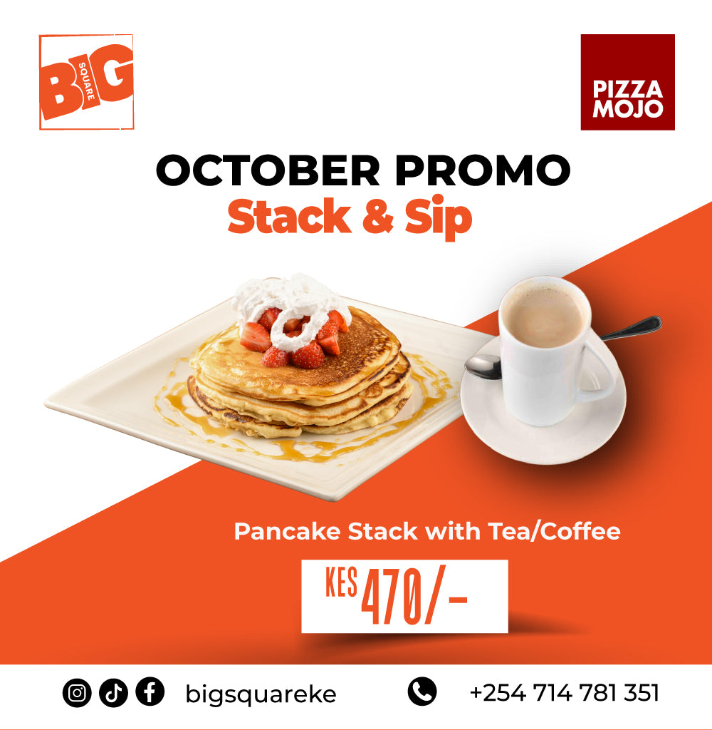 Stack & Sip - Pancake Stack with Tea/Coffee