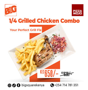 1/4 Grilled Chicken Combo
